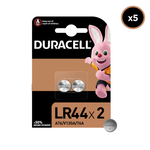 Duracell - 5x2 Piles Duracell Bouton LR44 Duracell  - Piles Duracell