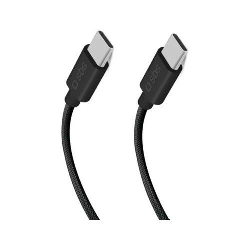 Câble antenne Sbs Câble USB tressé USB C 3.2 (10Gb/s), 1m50 noir