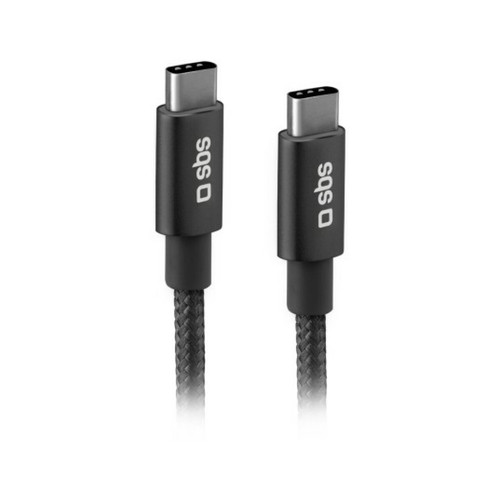 Sbs - Câble USB tressé USB C - USB C, PD 25W, 1m50 Sbs  - Sbs