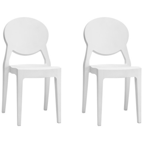 Scab - Chaise Lot de 2 chaises Igloo polycarbonate blanc Scab  - Scab