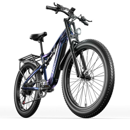 SHENGMILO - Shengmilo MX03 Vélo électrique 26 pouces Moteur BAFANG 1000W Batterie SAMSUNG 48V 17,5Ah Autonomie 90km Frein à disque-Bleu SHENGMILO  - Vélo électrique