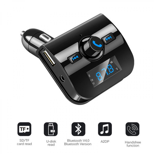 Shot - Transmetteur Bluetooth FM MP3 pour SONY Xperia 10 Plus Smartphone Voiture Lecteur Kit main libre Sans Fil Musique Adaptateur A Shot  - Transmetteur fm pour lecteur mp3