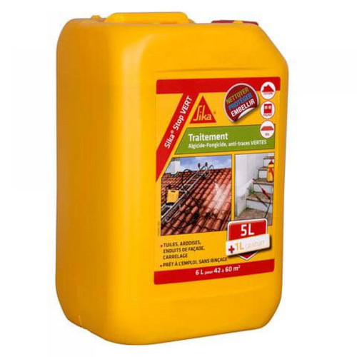 Sika - Traitement algicide et fongicide - SIKA Stop Vert - 6L Sika  - Sika