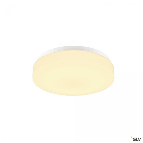 Slv - Applique et plafonnier intérieur rond LIPSY® 30, Drum, blanc, LED - Ø 30 cm Slv  - Slv