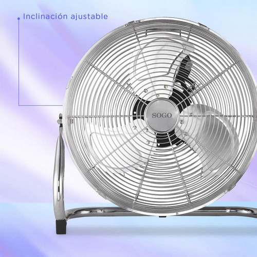 Ventilateur Ventilateur de sol industriel haute puissance 45W inclinaison réglable 3 niveaux