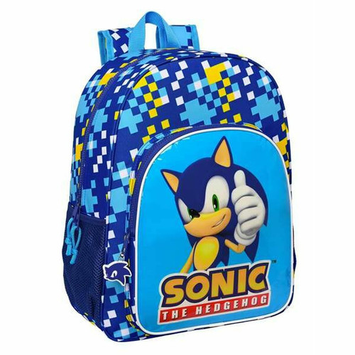 Sonic - Cartable Sonic 33 x 42 x 14 cm Bleu Sonic  - Sonic
