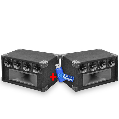 Soundlab - Pack 2 Systèmes de haut-parleurs tweeter 5 voies SoundLAB - 400 W+Clé USB 32G Soundlab  - Soundlab