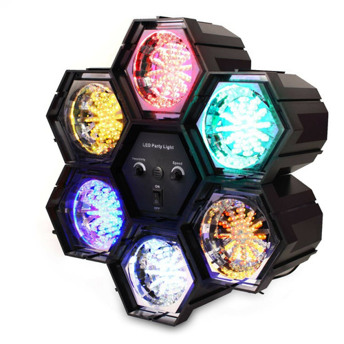Effets à LED Soundlab Jeu de lumière chenillard à 6 couleurs G005JA