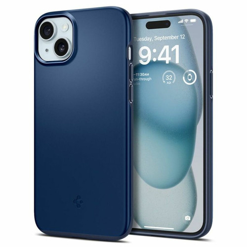 Spigen Sgp - Spigen Thin Fit - Coque pour iPhone 15 (Bleu Marine) Spigen Sgp  - Spigen Sgp