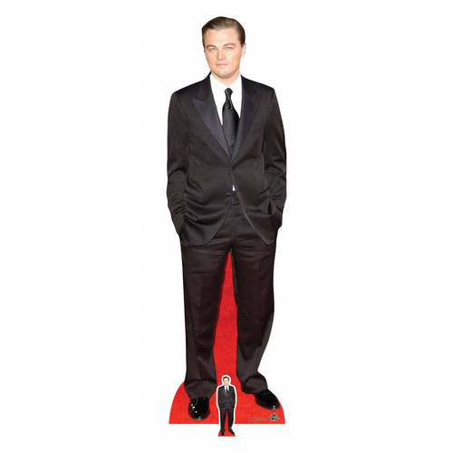 Star Cutouts - Figurine en carton taille reelle Leonardo DiCaprio (costume noir) 183cm Star Cutouts  - Star Cutouts