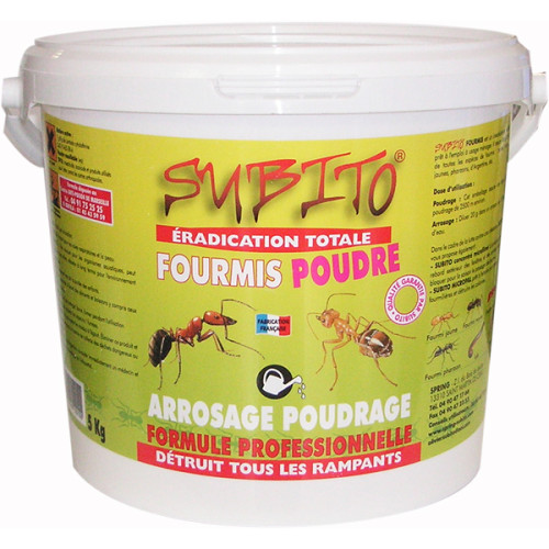 Subito - Anti-fourmis en poudre 5kg - fourmis poudre 5kg - SUBITO Subito  - Végétaux Jardinerie