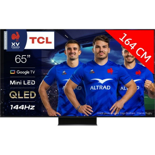 TCL - TV QLED 4K 164 cm TV 4K QLED Mini LED 65MQLED87 144Hz Google TV TCL  - TV, Télévisions 65 (165cm)