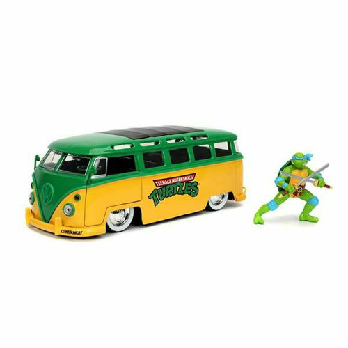 Teenage Mutant Ninja Turtles - Playset Teenage Mutant Ninja Turtles Leonardo & 1962 Volkswagen Bus 2 Pièces Teenage Mutant Ninja Turtles  - Teenage Mutant Ninja Turtles