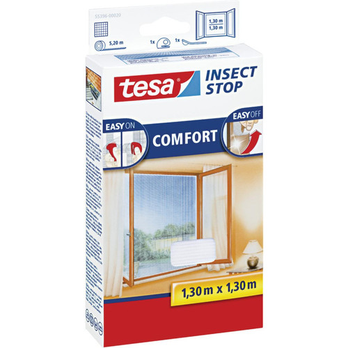 Tesa - tesa Moustiquaire COMFORT pour fenêtre, 1,30 m x 1,30 () Tesa  - Tesa