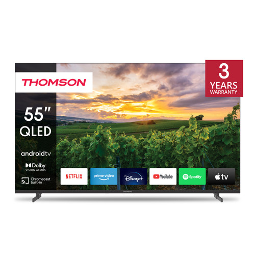 Thomson - 55” (139 cm) QLED 4K UHD Smart Android TV Thomson  - Bonnes affaires TV 50'' à 55