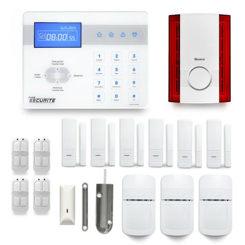 Tike Securite - Alarme maison sans fil ICE-Bi37 Compatible Box internet Tike Securite  - Alarme connectée