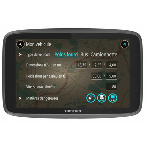 TomTom - NAVIGATEUR GPS CAMION/CAMPING CAR TOMTOM GO PRO 620 TomTom  - Assistant d'aide à la conduite et GPS