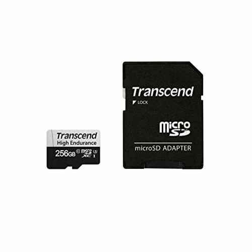 Transcend - 256GB microSD w/ adapter U3, High Endurance Transcend  - Carte SD 256 go