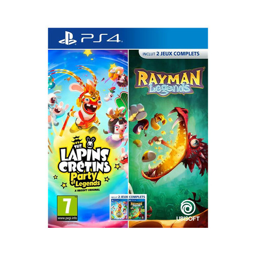 Ubisoft - Compilation Lapins Crétins Party of Legends + Rayman Legends PS4 Ubisoft  - Jeux Wii Ubisoft