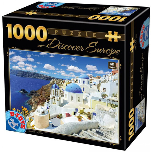 Animaux Unbekannt Unbekannt Puzzle Inconnu 1000 pièces - Découvrez l'europe - Santorini
