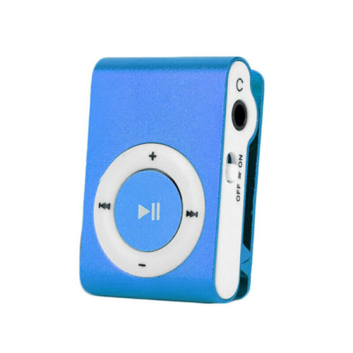 Lecteur MP3 / MP4 Universal (bleu) micro SD lecteur mp3 portable mini lecteur mp3 clip USB lecteur de musique micro carte SD