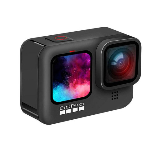 Universal Caméra d'action sous-marine noire 4K 5K avec écran avant couleur, caméra de sport 20MP, caméra d'activité sportive Go Pro Hero 9 en direct(Le noir)
