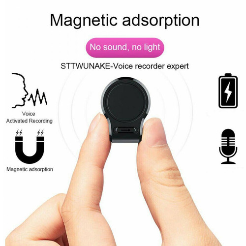Studio d'enregistrement portatif Magnétophone audio numérique 16 Go Activation vocale Mini stylo USB Lecteur MP3 Lecture | Magnétophone numérique(Le noir)