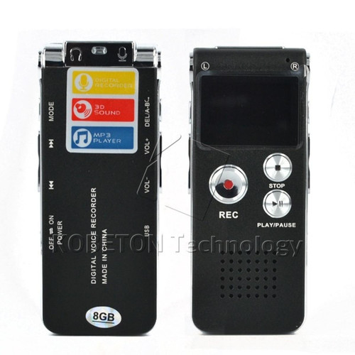 Universal - Magnétophone stéréo portable professionnel 16 Go Mini Digital pour lecteur MP3 | Magnétophone numérique Universal  - Enregistreur portable numerique