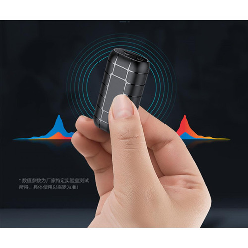 Universal Mini magnétophone numérique fonctionnant pendant de longues heures 20 jours Support pour la réduction du bruit HD 128 Go TF Clip Activation vocale | Magnétophone numérique(Le noir)