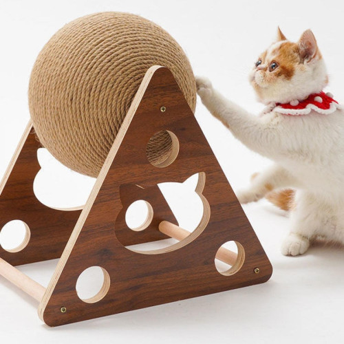 Jouet pour chien Universal Plaque à griffes pour chat avec boule d'enroulement durable, rayures verticales, chatons, jouets, griffes, balles, fournitures pour chats & 124 ;