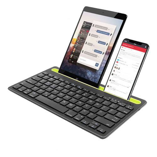 Universal - Sans fil double connexion iPad Bluetooth clavier PC portable clavier tablette tactile pour Samsung Xiaomi Tablette téléphone portable PC | Clavier Universal  - Telephone samsung clavier