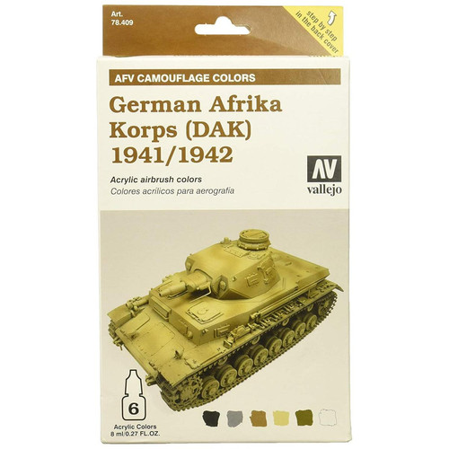Accessoires maquettes Vallejo Vallejo Modèle de couleur d'armure de couleur ? VTT allemand Afrika Korps 1941/42