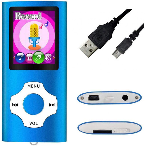 Vendos85 - Lecteur MP4 avec micro SD de 128 go bleu foncé Vendos85  - Lecteur MP3 / MP4 Sans bluetooth
