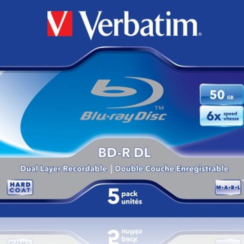 Verbatim - BD-R DL 50 GO CERTIFIÉ 6X PACK DE 5 Verbatim  - CD et DVD Vierge Verbatim