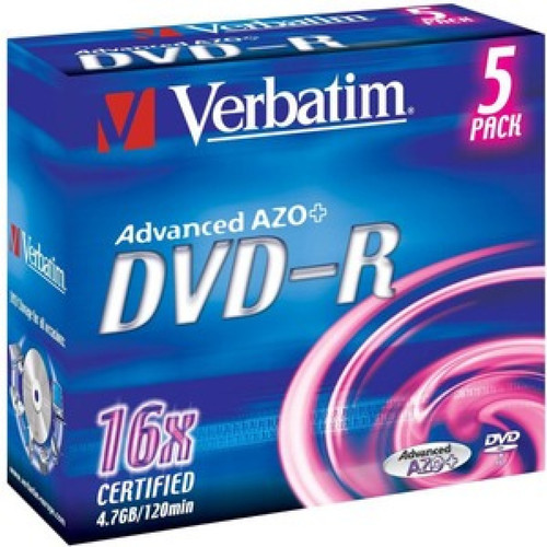 Verbatim - DVD-R 4.7 GO 16X (PAR 5, BOITE) Verbatim  - CD et DVD Vierge Verbatim