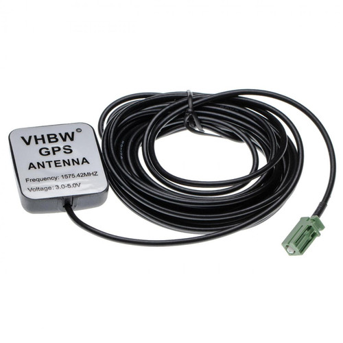 Vhbw - vhbw Antenne GPS compatible avec Pioneer Avic F310BT, F320BT, F3210BT système de navigation - Pied magnétique, avec connexion AVIC-F, 5 m, noir Vhbw  - Accessoire 12V - GPS et Assistant d'Aide à la Conduite