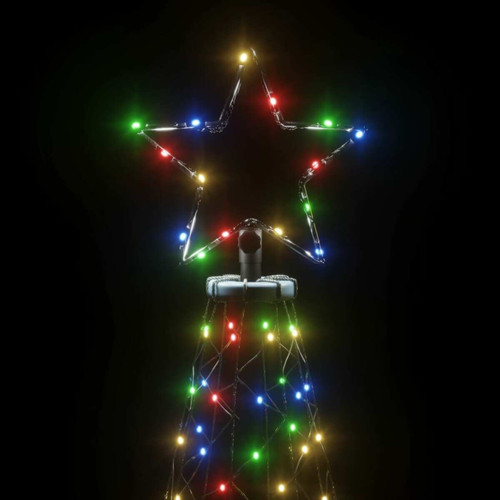 Sapin de Noël vidaXL Sapin de Noël avec piquet 3000 LED Colorées 800 cm