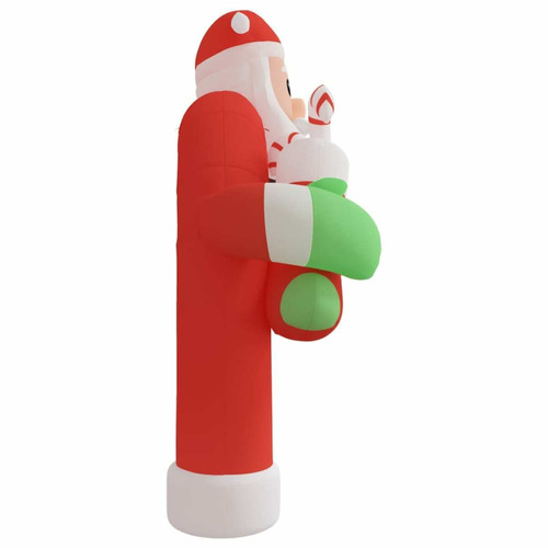 Sapin de Noël vidaXL Porte voûtée gonflable de Noël avec LED 320 cm