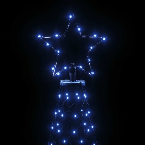 Sapin de Noël vidaXL Sapin de Noël avec piquet 3000 LED Bleues 800 cm