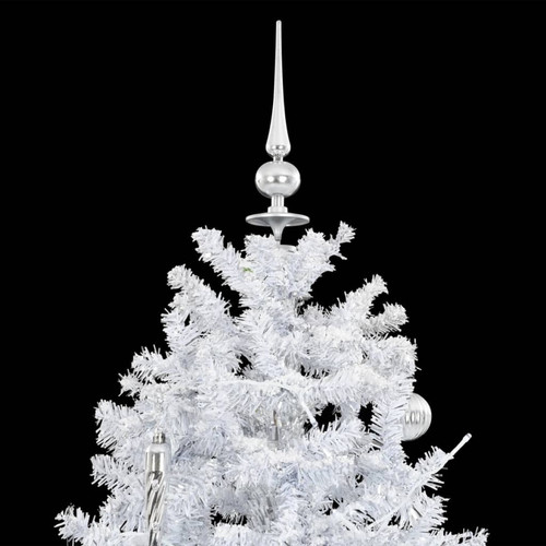 Sapin de Noël vidaXL Arbre de Noël neigeux avec base de parapluie Blanc 190 cm