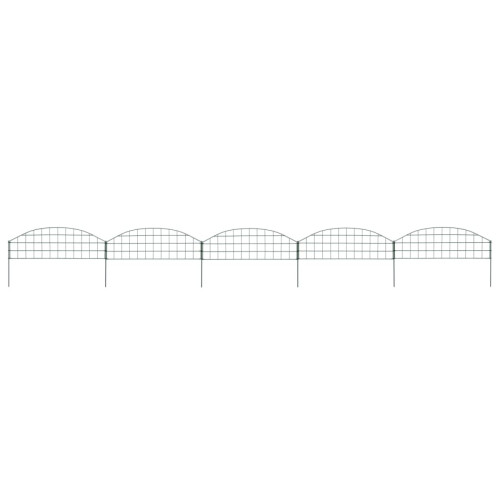 Panneaux et treillis Vidaxl vidaXL Ensemble de clôture de jardin arquée 77,3x26 cm vert