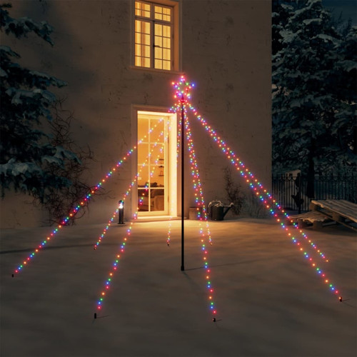 Vidaxl - vidaXL Lumières d'arbre de Noël Int/Extérieur 400 LED colorées 2,5 m Vidaxl  - Sapin de Noël Multicolore