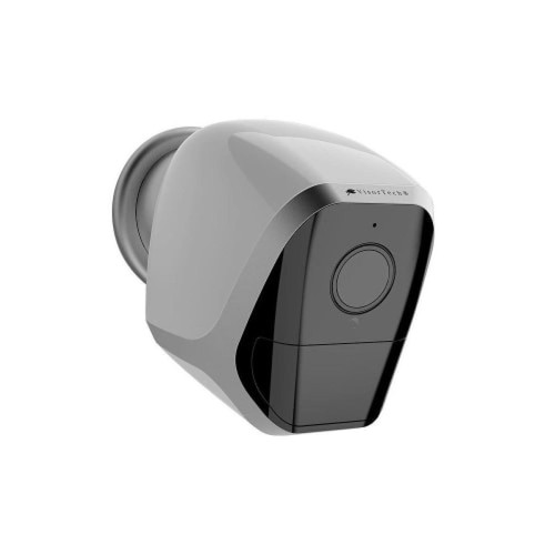 Caméra de surveillance connectée Visortech NX4612-944 Extérieur Sans Fil Wi-Fi Assistant Google Vision Nocturne Détecteur de Mouvement Gris