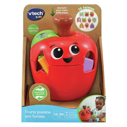 Vtech Baby - Jouet interactif pour bébé Vtech Baby Tourni Pomme Des Formes Vtech Baby  - Jouets à empiler