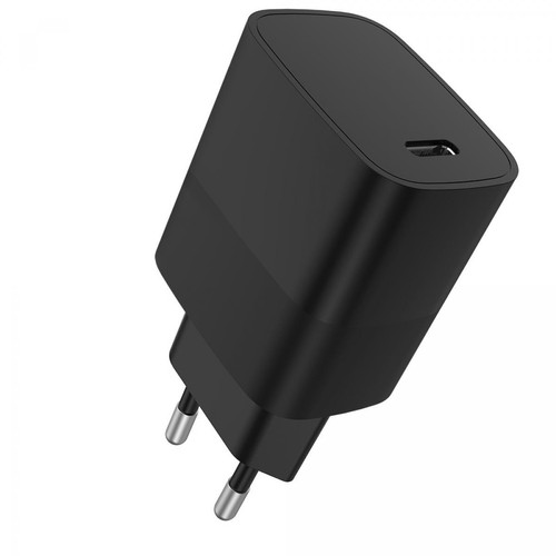We - Chargeur secteur WE 1 Port USB-C : 5V/3A, 9V/2.22A, 12V/1.67A, 20W, Power Delivery, format mini, coloris noir. We  - Câble antenne