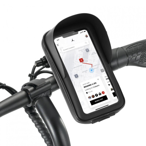 Autres accessoires smartphone We Support vélo téléphone WE Support smartphone universel pour guidon de vélo. Housse transparente tactile