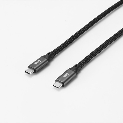 We WE Câble USB C vers USB C Charge Rapide 3A 60W Câble USB Type C USB 3.2 gen 1 Nylon Tressé Ultra Résistant Longueur 2M