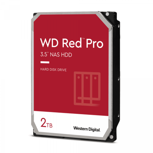 Western Digital - WD Red Pro Disque Dur HDD Interne 2To 3.5" 7200tr/min SATA Rouge Western Digital  - Disques durs pour NAS Disque Dur interne