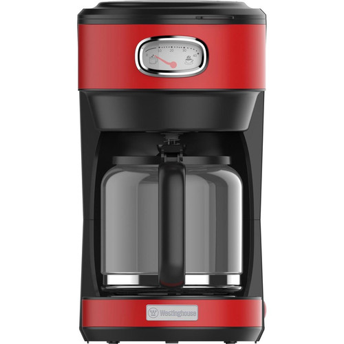Westinghouse Westinghouse - Retro - Bouilloire 1,7 L + Machine à café - Cafetière filtre - Rouge