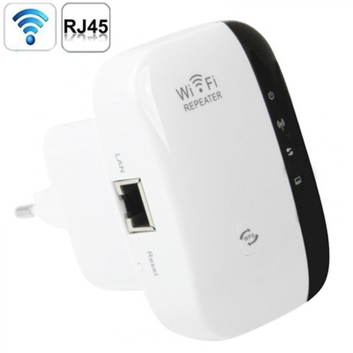 Carte réseau Wewoo Adaptateur Réseau blanc UE Plug 300 Mbps Sans fil-N WIFI 802.11n Repeater Range Expander WS-WN560N2
